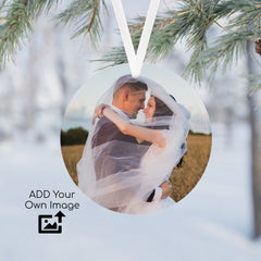 Custom Ornaments, Personalized Porcelain Ceramic Christmas Ornament, Holiday Ornaments, Christmas Gift, Wedding Gifts