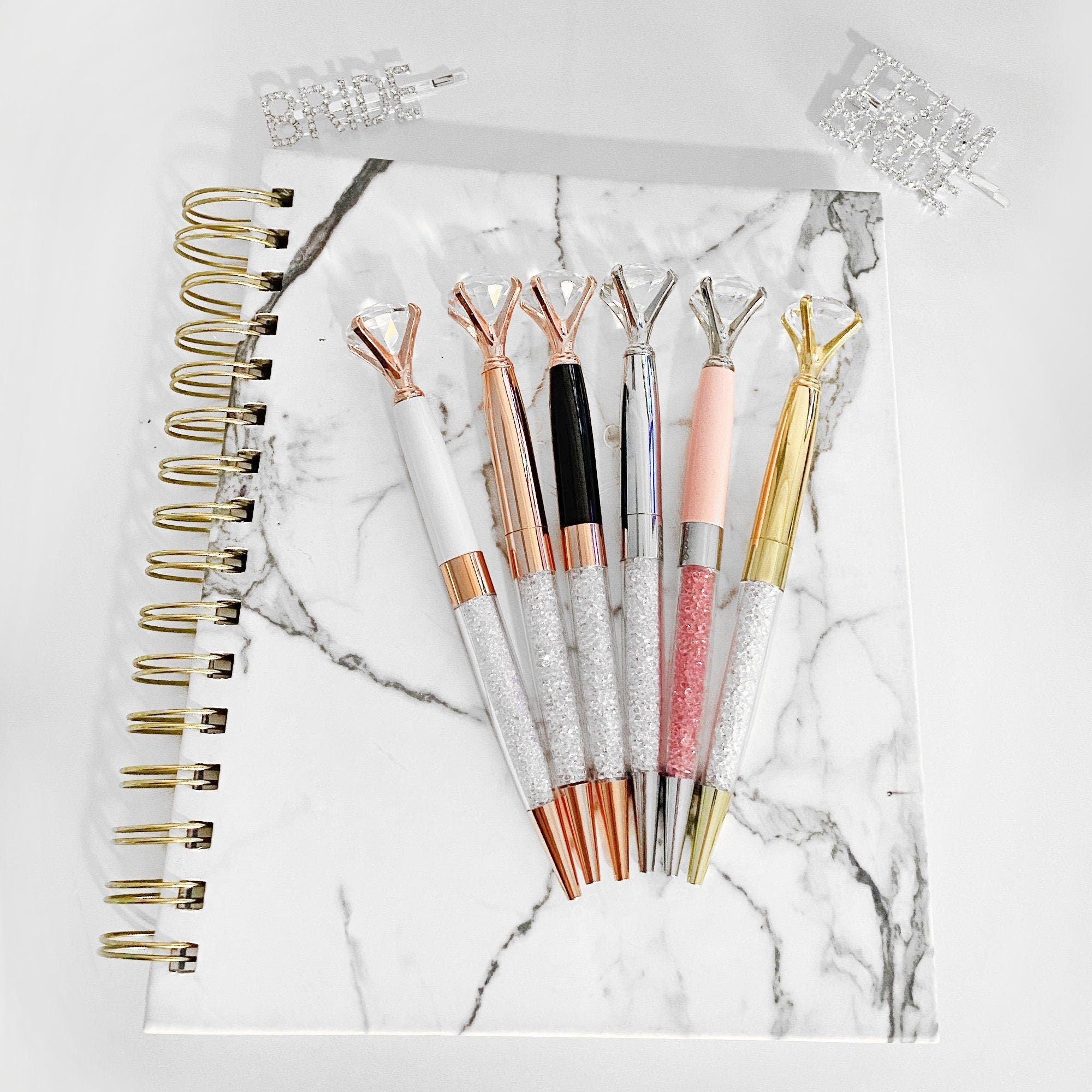 Diamond Bridal Wedding Pen - Bridesmaid Proposal Gift - Unique Bridesmaid Gifts - Diamond Pens - Wedding Diamond Pen