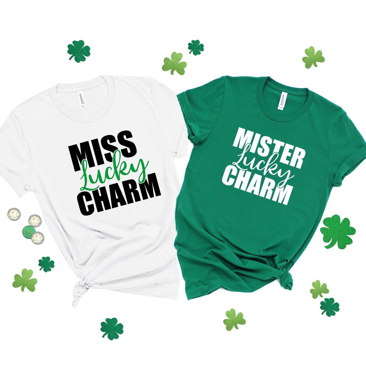 His and Hers St. Patrick's Day Shirt, Irish Shirt, St. Patrick's Day T-Shirt, Luck of the Irish, Shamrock Shirt