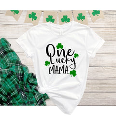 Lucky Mama, St. Patrick's Day Shirt, Irish Shirt, St. Patrick's Day T-Shirt, Luck of the Irish, Shamrock Shirt