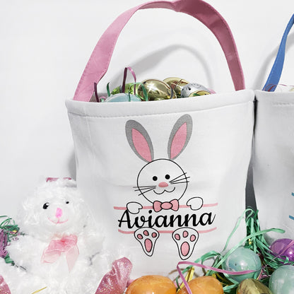 Personalized Easter Baskets, Personalized Easter Basket, Easter bag, Easter Basket with name, Bunny basket, Personalized Easter