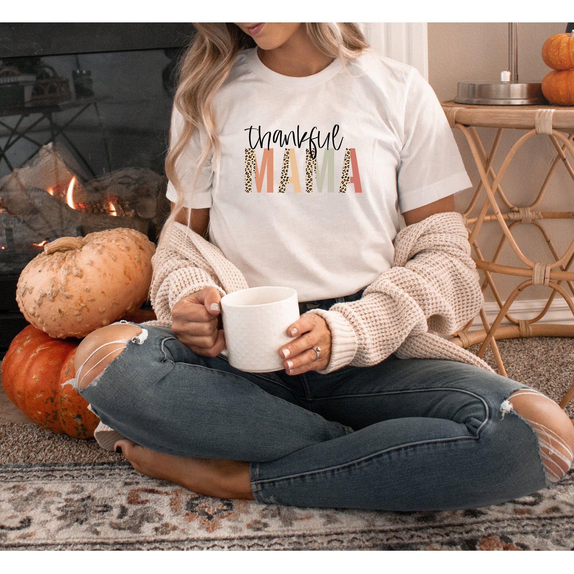 Thankful Mama Shirt, Thanksgiving Tee, Thankful Shirt, Thanksgiving Shirt Women, Womens Thanksgiving Shirt