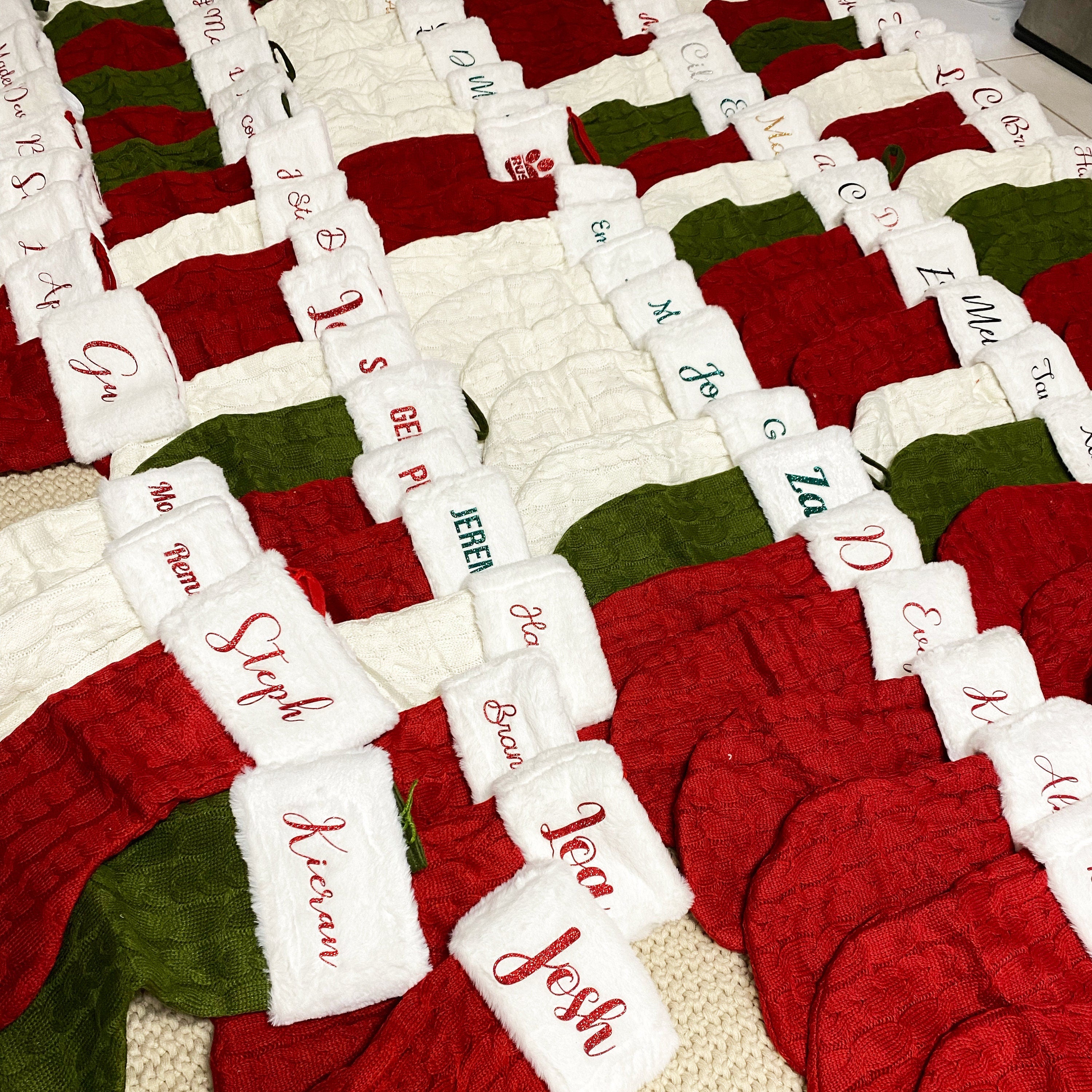 Custom Christmas Stockings, AFTER CHRISTMAS SALE Custom Knitted Christmas Stocking, Personalized Stockings, Christmas Gifts, Christmas