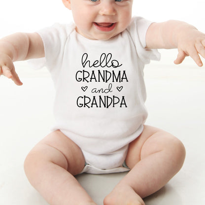Baby Reveal Bodysuit | Baby Announcement Shirt | Hello Grandma Baby Bodysuit | Baby Shower Gift | Baby Reveal Shirt