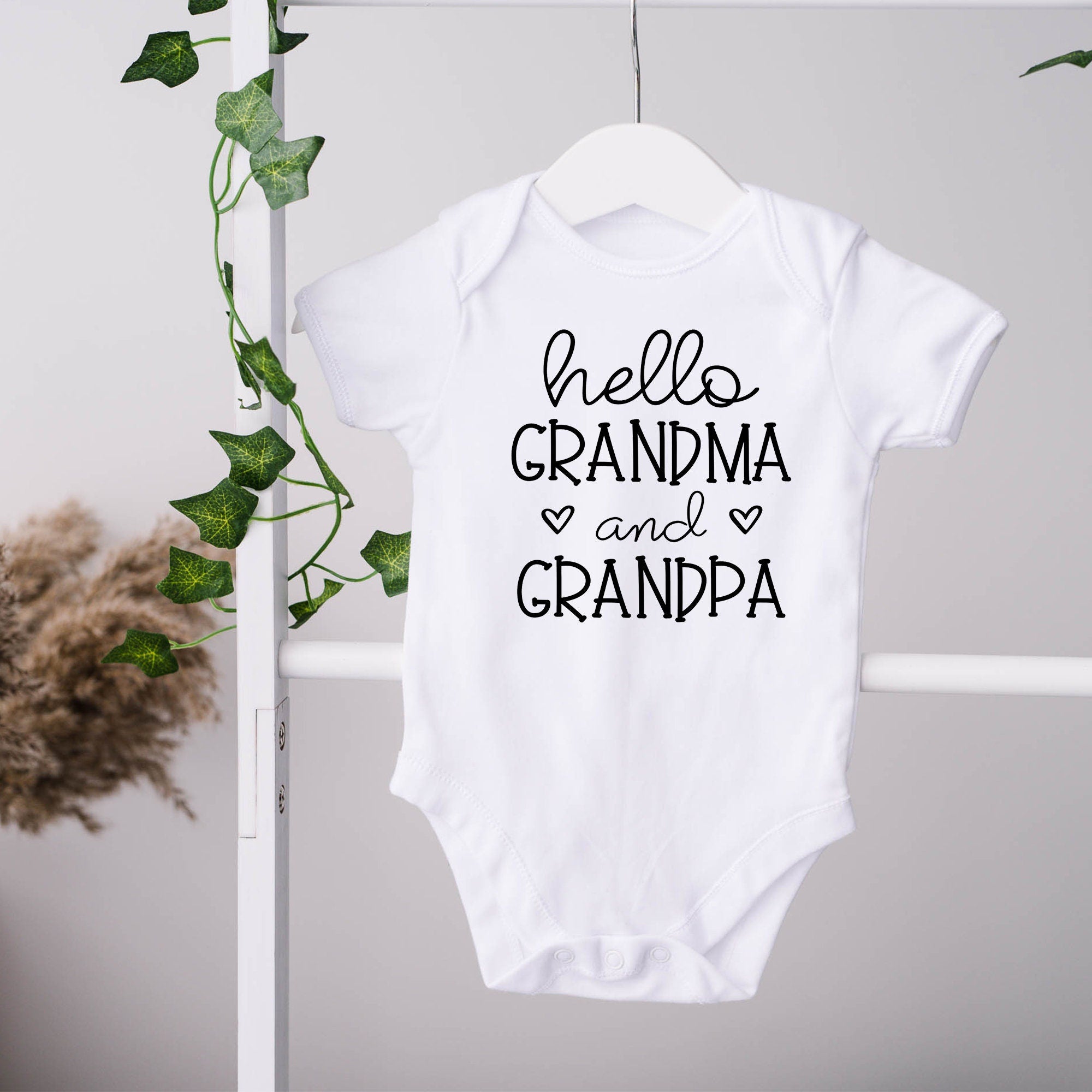 Baby Reveal Bodysuit | Baby Announcement Shirt | Hello Grandma Baby Bodysuit | Baby Shower Gift | Baby Reveal Shirt