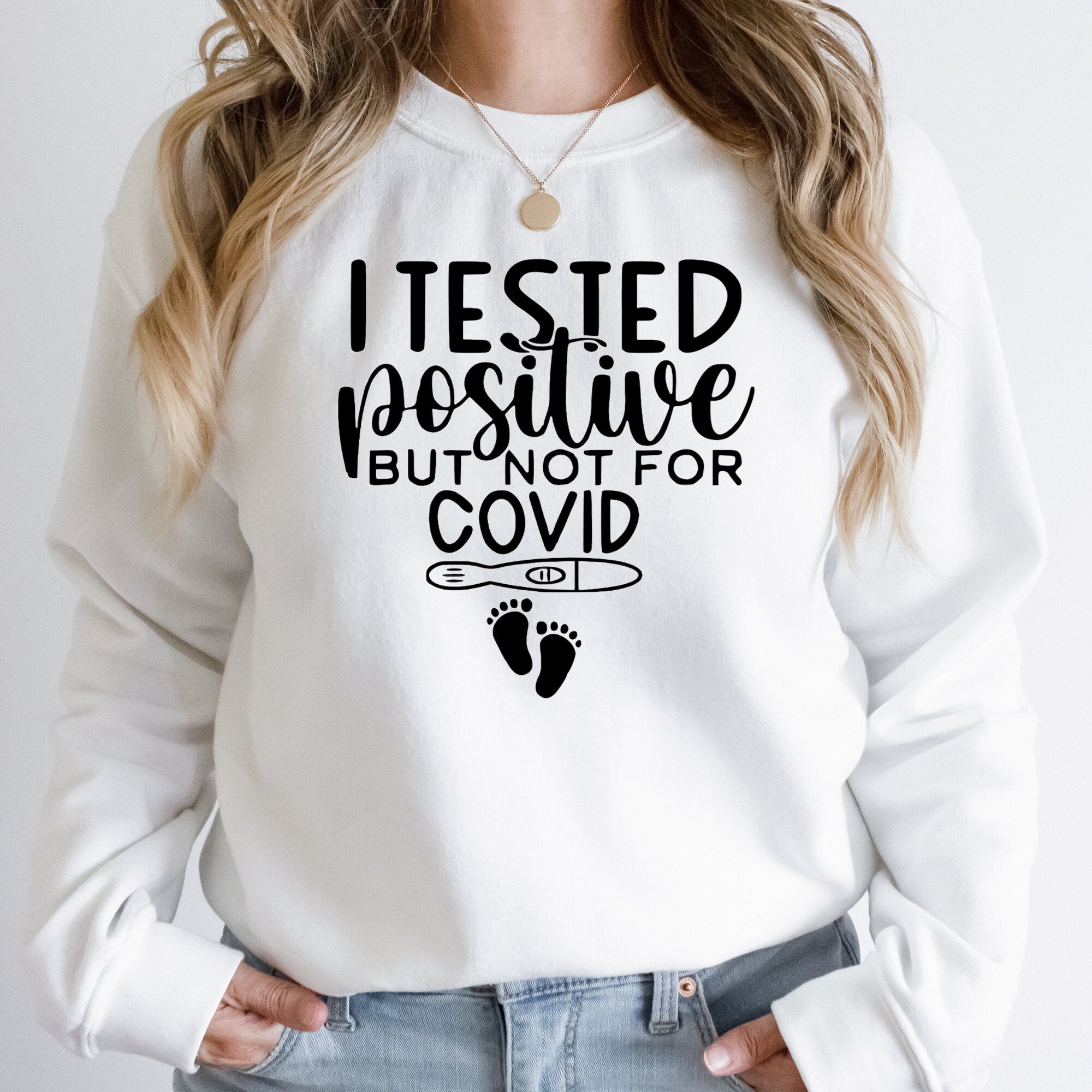 Pregnancy Announcement Sweatshirt, Tested Positive, Pregnancy Announcement, Pregnant Shirt, Maternity Shirt, Pregnancy Sweatshirt