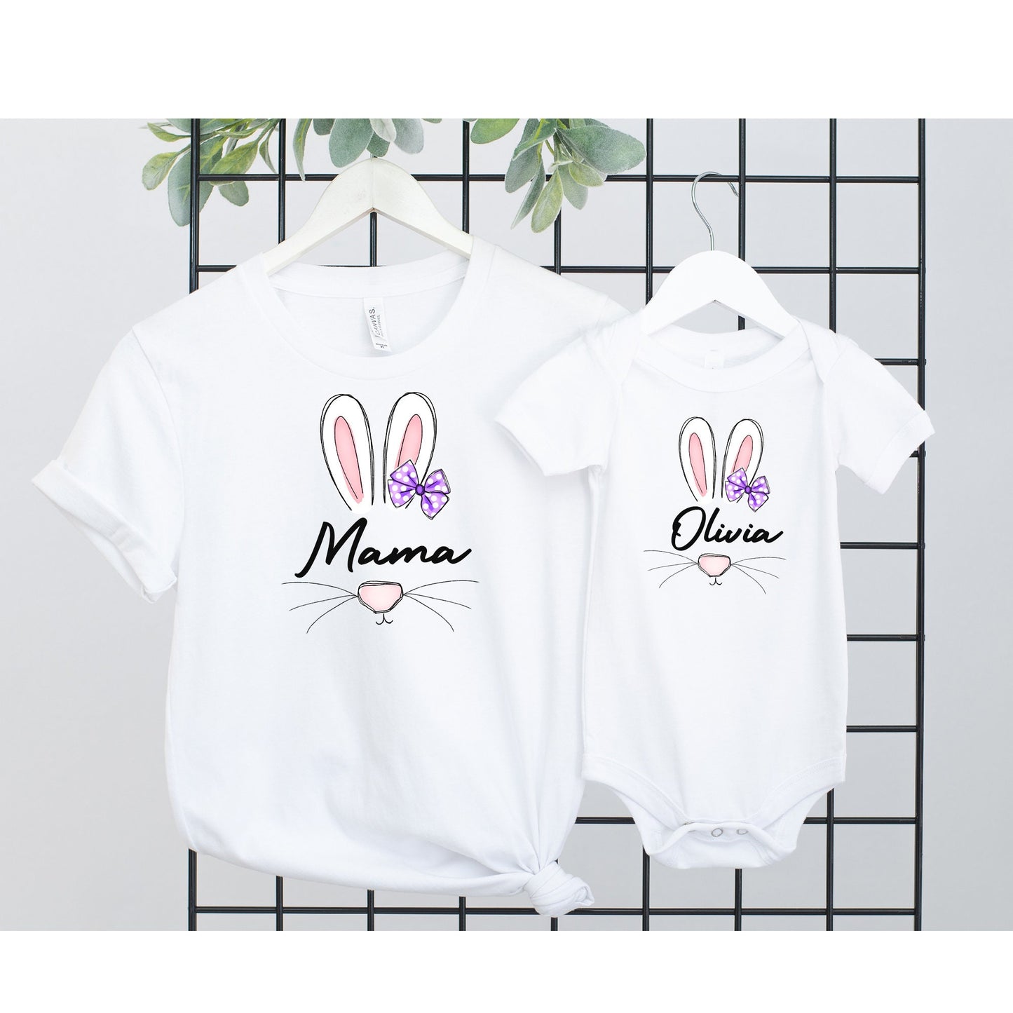 Custom Easter Bunny Shirt, Personalized Easter Shirt, Easter Monogram Shirt, Cute Bunny Shirt, Custom Easter Shirt