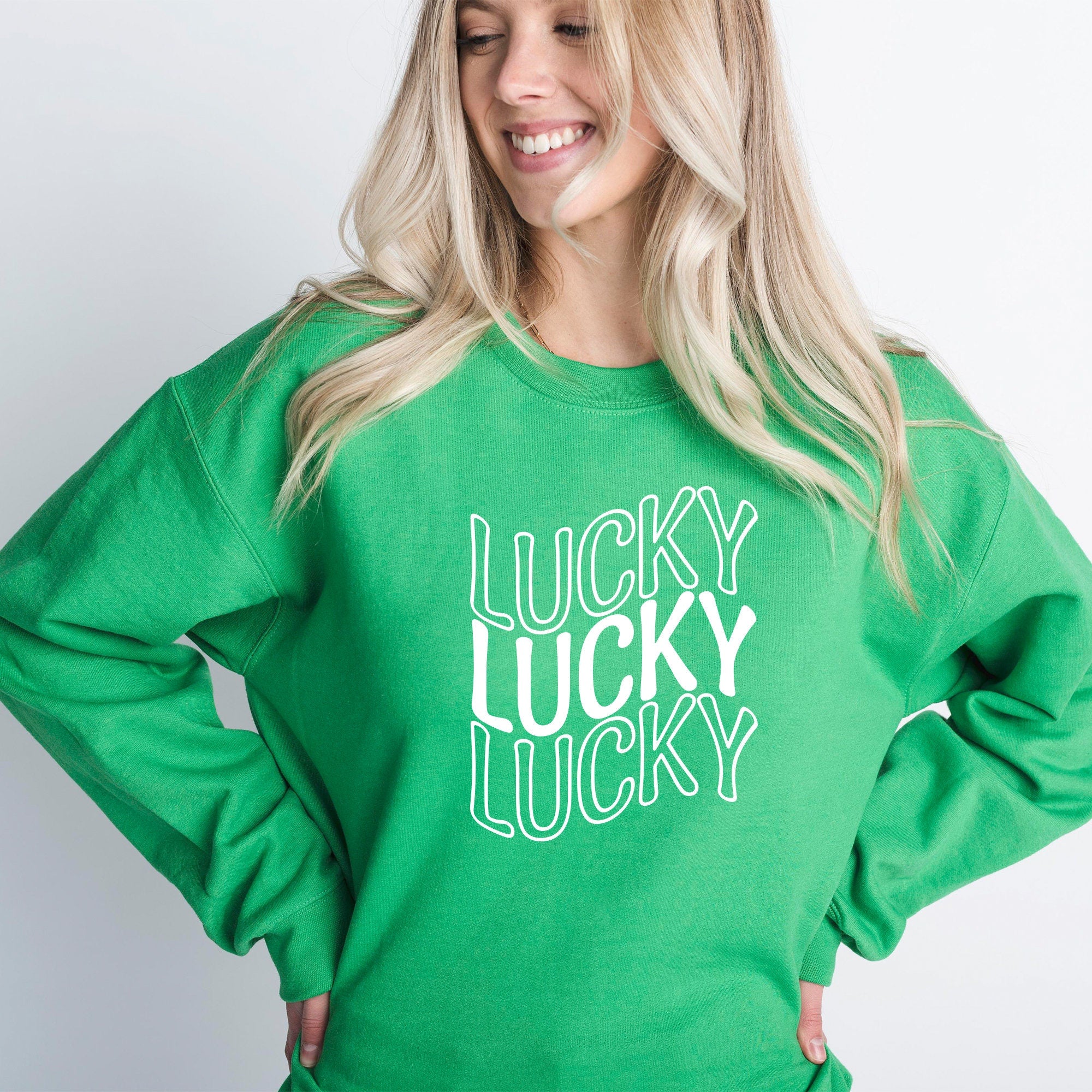 St Patricks Day Sweatshirt, St Pattys Day Shirt, st pattys day women, st pattys day outfit, lucky shirt, shamrock shirt, st paddys