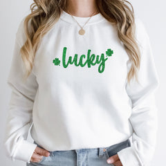 Lucky St Patricks Day Sweatshirt, St Pattys Day SweatShirt, St Patricks Day Outfit, St Pattys Day Gift, lucky shirt, shamrock shirt