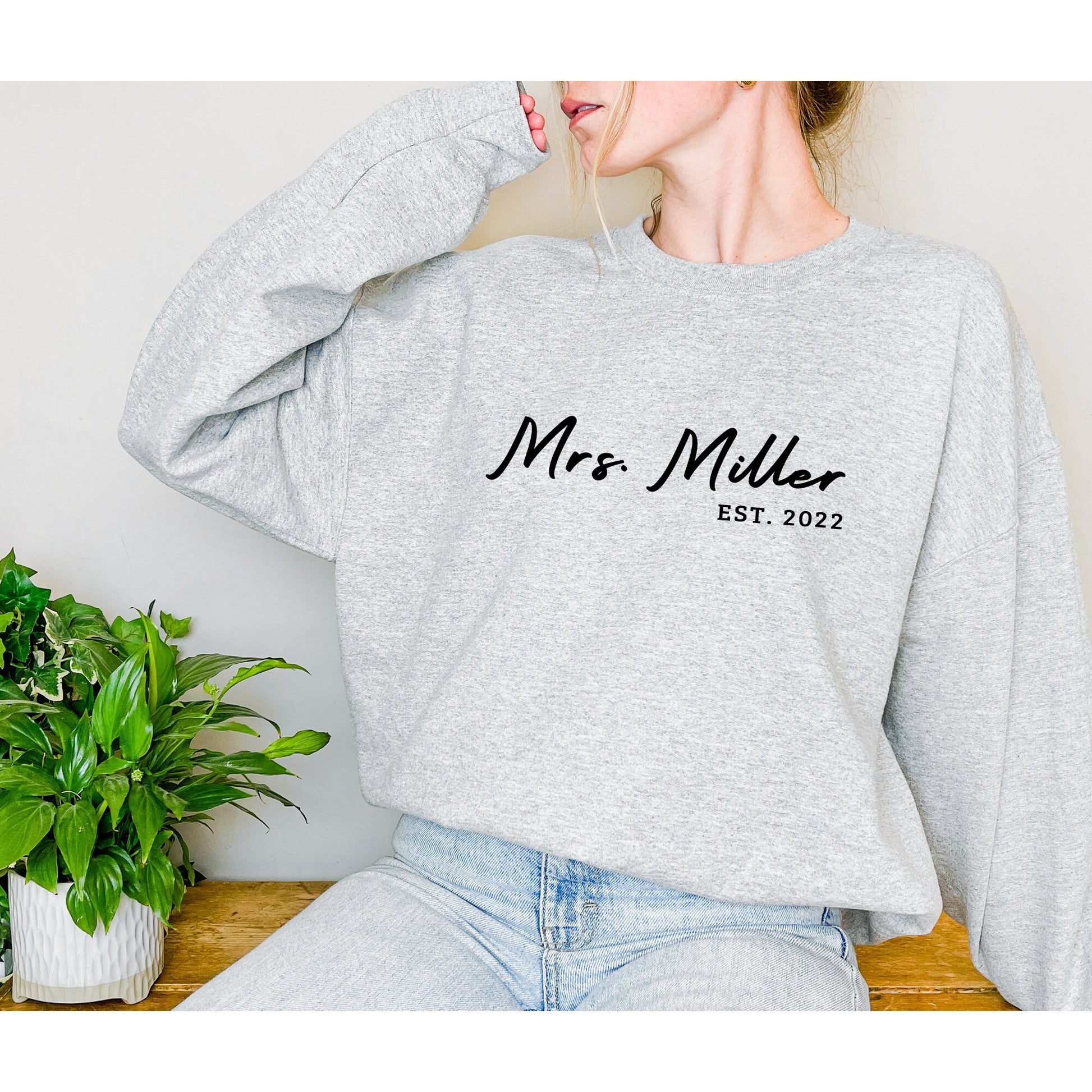 Personalized Gift, Future Mrs, Mrs Last Name Sweatshirt, Bride Personalized Sweatshirt, Wifey Sweatshirt, Bride Sweatshirt, Mrs Custom