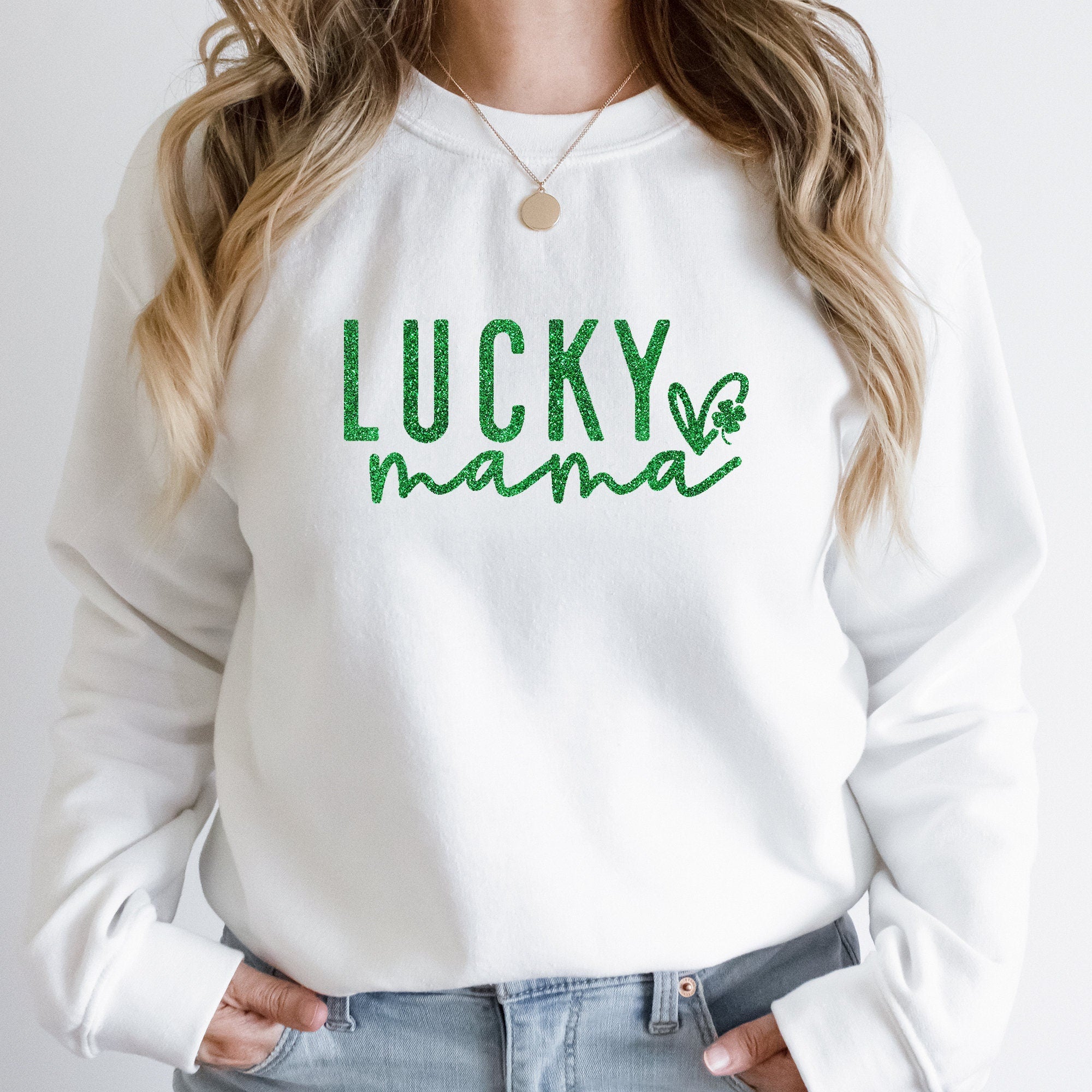 Lucky Mama, St Patricks Day Sweatshirt, Lucky Mama SweatShirt, St Patricks Day Outfit, St Pattys Day Gift, lucky shirt, shamrock shirt