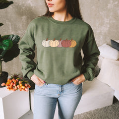 Halloween Sweatshirt, Cute Pumpkins Sweatshirt, Jack o Lantern, Pumpkin Halloween Pullover, Crewneck Sweater, Thanksgiving Outfit