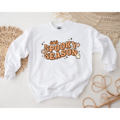 Spooky Season Sweatshirt, Crewneck Sweatshirt, Halloween Sweatshirt, Halloween Shirt, Fall Season Sweatshirt