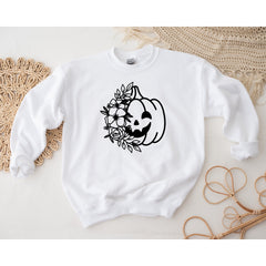 Boho Pumpkin Sweatshirt, Crewneck Sweatshirt, Halloween Boho Sweatshirt, Halloween Shirt, Fall Season Sweatshirt
