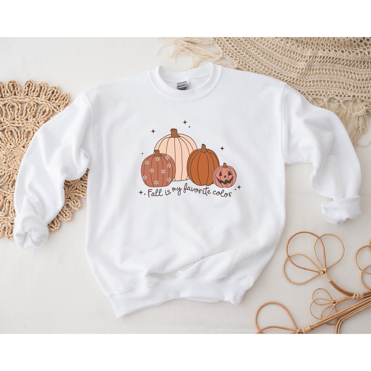 Halloween Shirt, Boho Halloween Pumpkin Shirt, Fall Crewneck Shirts, Oversized Sweatshirts, Matching Spooky Halloween Shirt