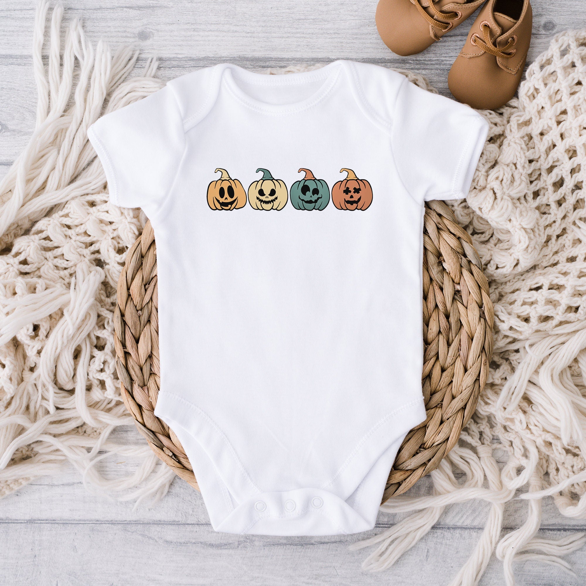 Boho Halloween Baby Onesie®, Baby's First Halloween Onesie, Halloween Baby Clothes, Baby Halloween Gift