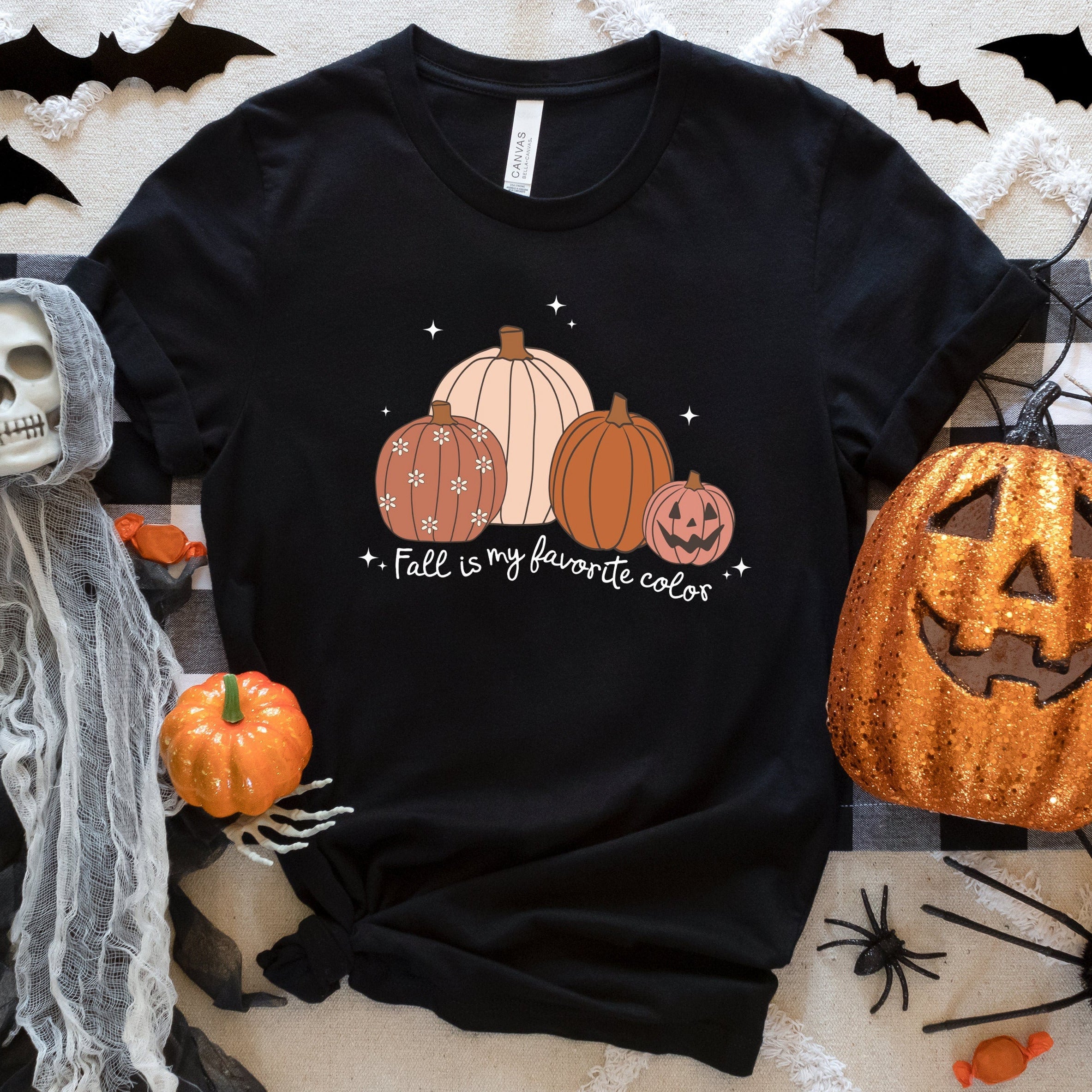 Halloween Shirt, Boho Halloween Pumpkin Shirt, Fall Crewneck Shirts, Oversized Sweatshirts, Matching Spooky Halloween Shirt