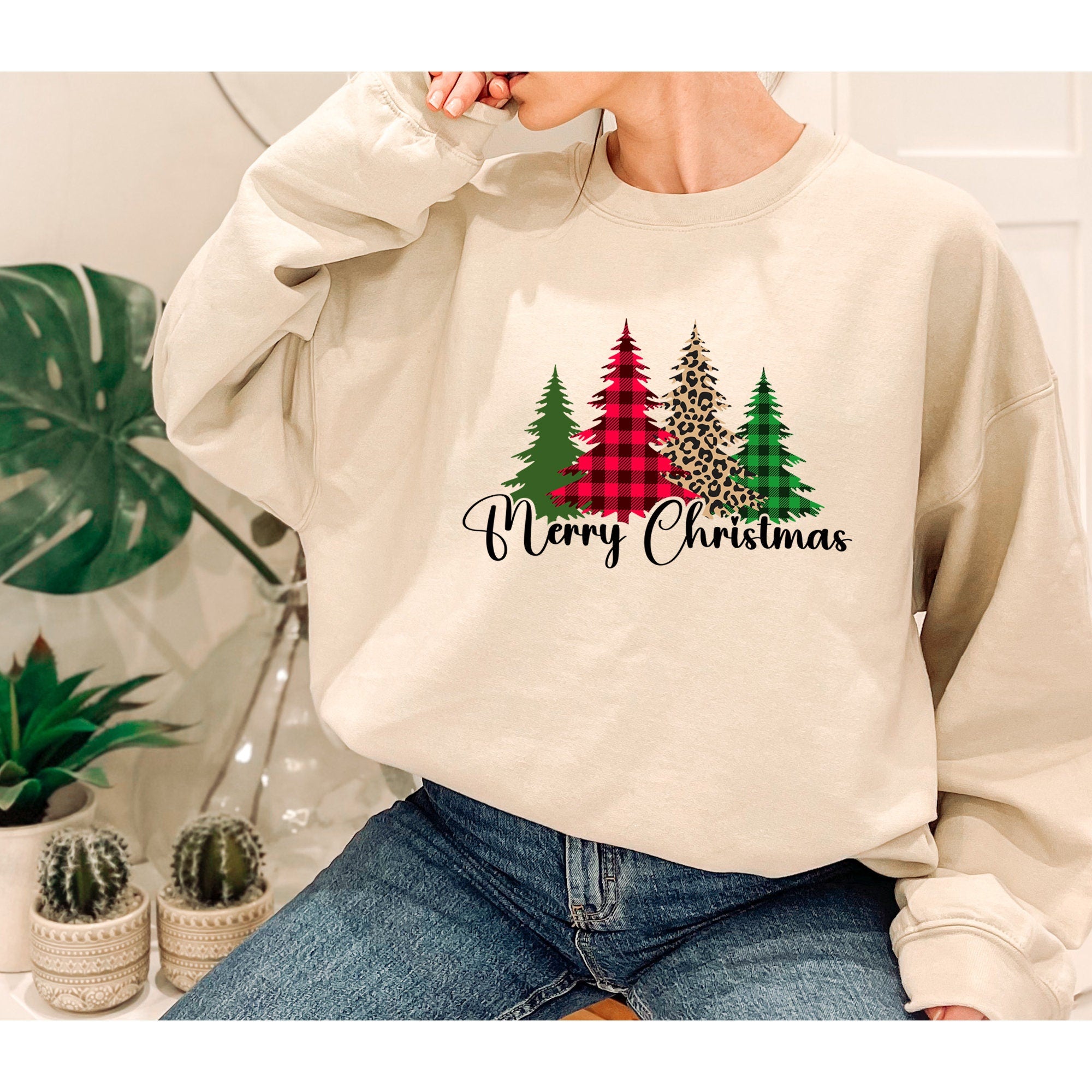 Merry Christmas Sweatshirt, Christmas Party Shirt, Cute Women's Holiday Shirt, Women's Christmas top, Holiday T-Shirt