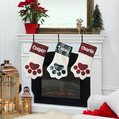 Personalized Christmas Dog Stockings, Custom Pet Stocking, Christmas Stockings for Dogs and Cats, Dog Stocking