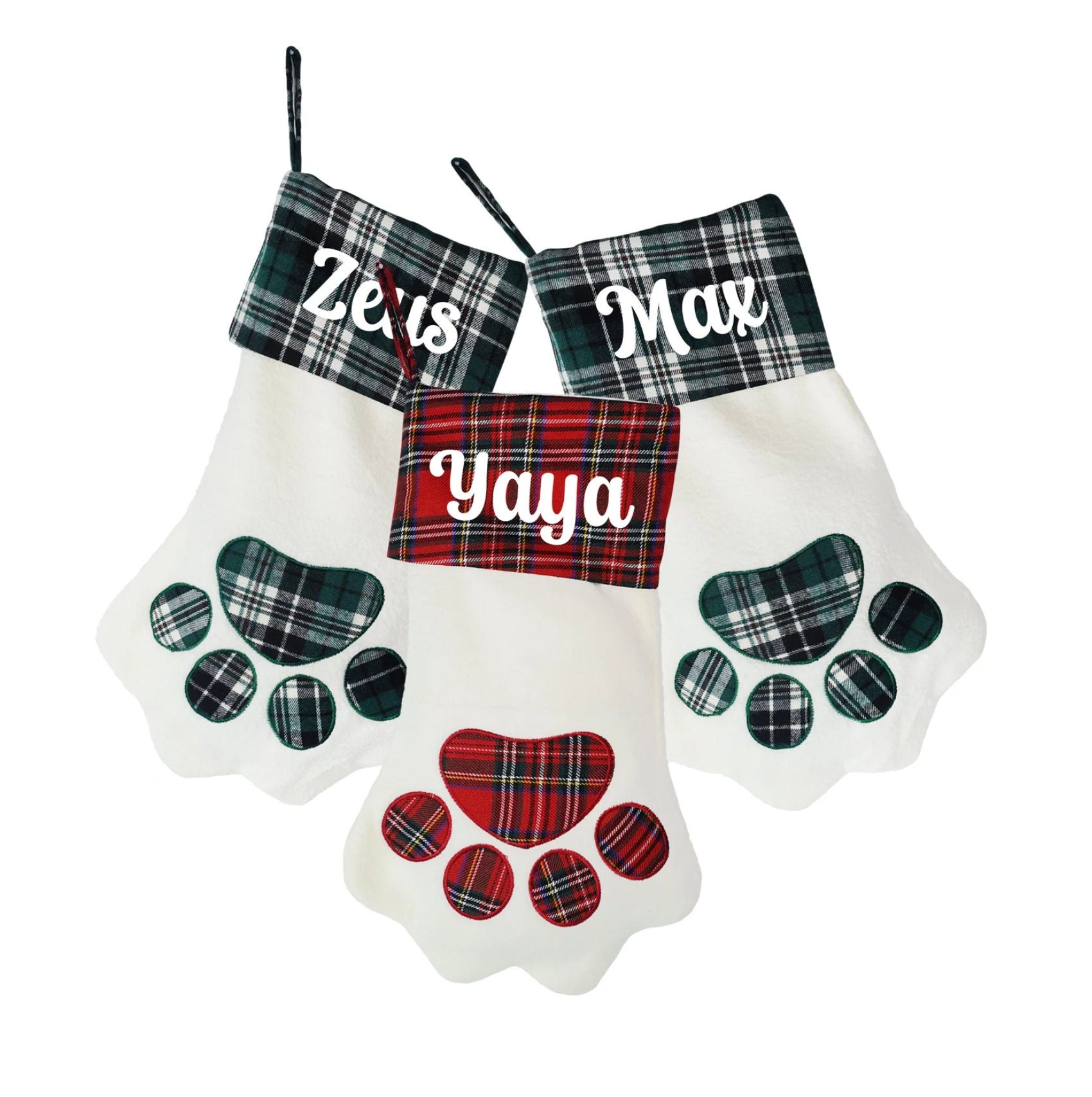 Personalized Christmas Dog Stockings, Custom Pet Stocking, Christmas Stockings for Dogs and Cats, Dog Stocking
