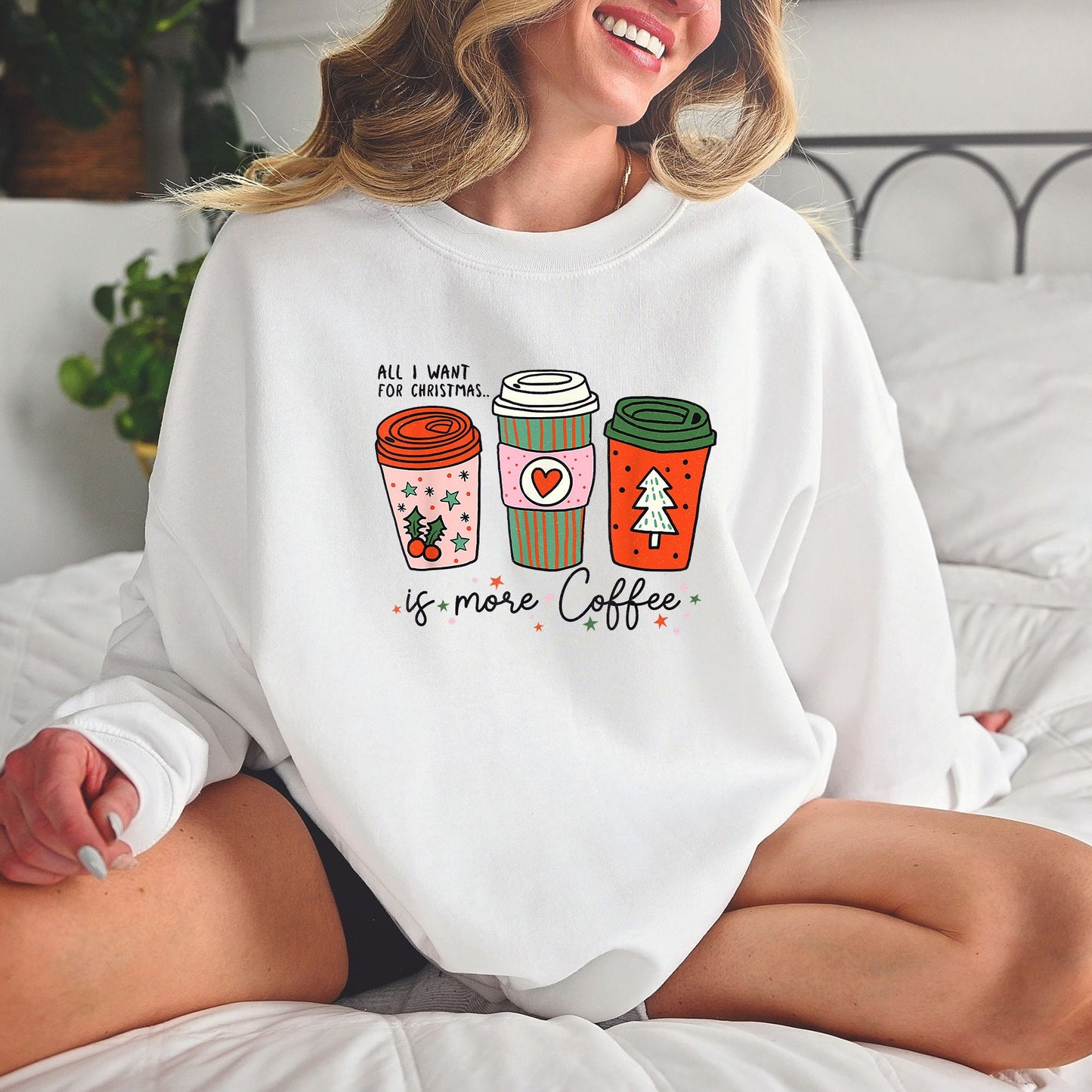 Christmas Coffee Sweatshirt, Christmas Sweatshirt, Christmas Shirt, Coffee Lover Gift, Christmas Coffee Lover