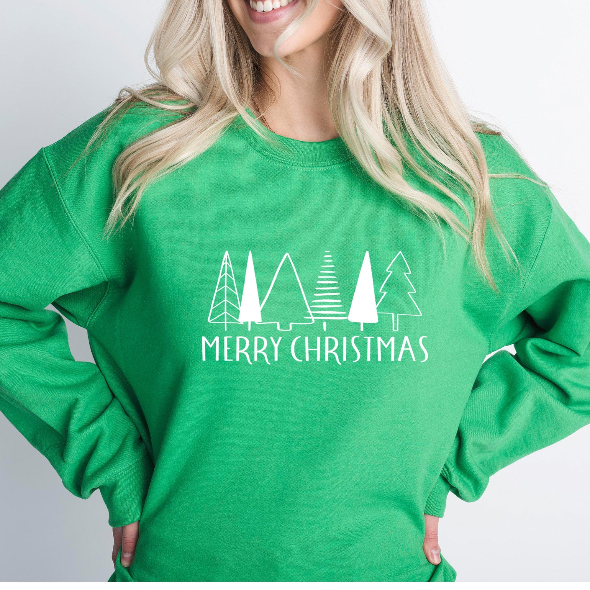 Christmas Tree Sweatshirt, Christmas Shirts for Women, Christmas Crewneck, Christmas Sweater, Winter Sweatshirt