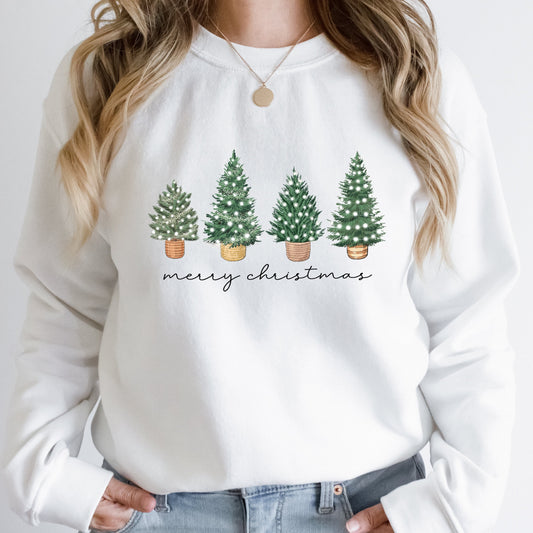 Christmas Sweatshirt, Christmas Sweater, Christmas Crewneck, Christmas Tree Sweatshirt, Holiday Sweater, Winter Sweatshirt