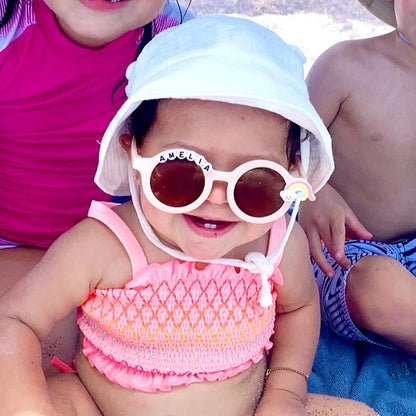 Personalized Toddler Glasses, Custom Kids Sunglasses, Flower Sunglasses For Kids, Neutral Sunglasses For Girls, Daisy Kids Glasses