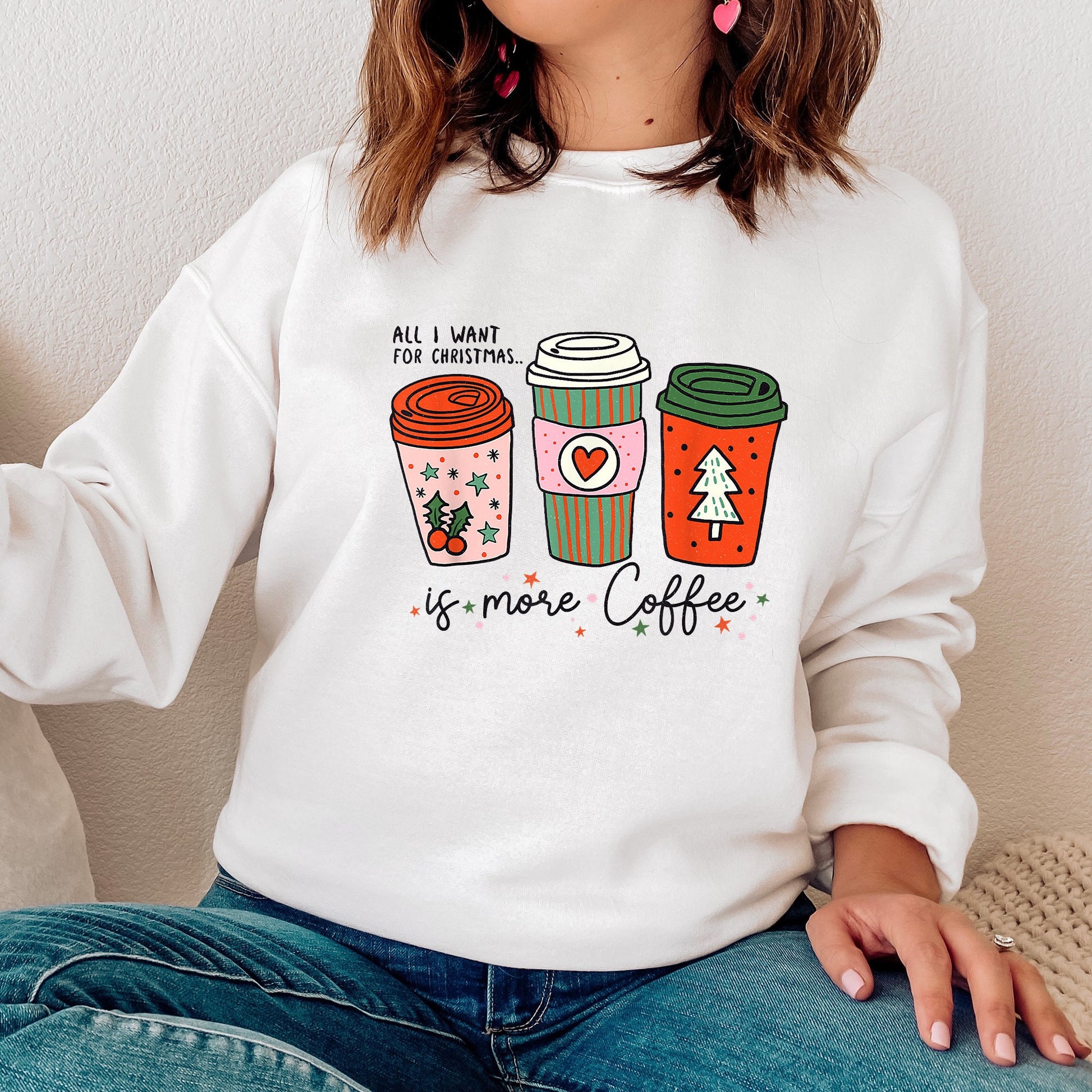 Christmas Coffee Sweatshirt, Christmas Sweatshirt, Christmas Shirt, Coffee Lover Gift, Christmas Coffee Lover