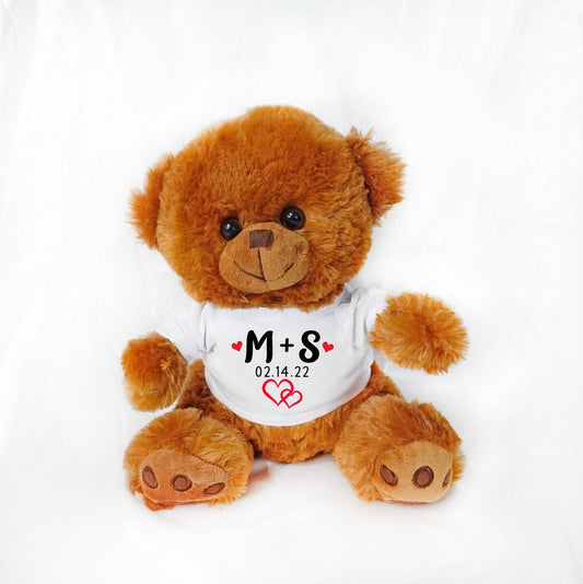 Personalized Valentine's Day Teddy Bear, Gifts for Her, Gifts for Him, Valentine's Day Gifts