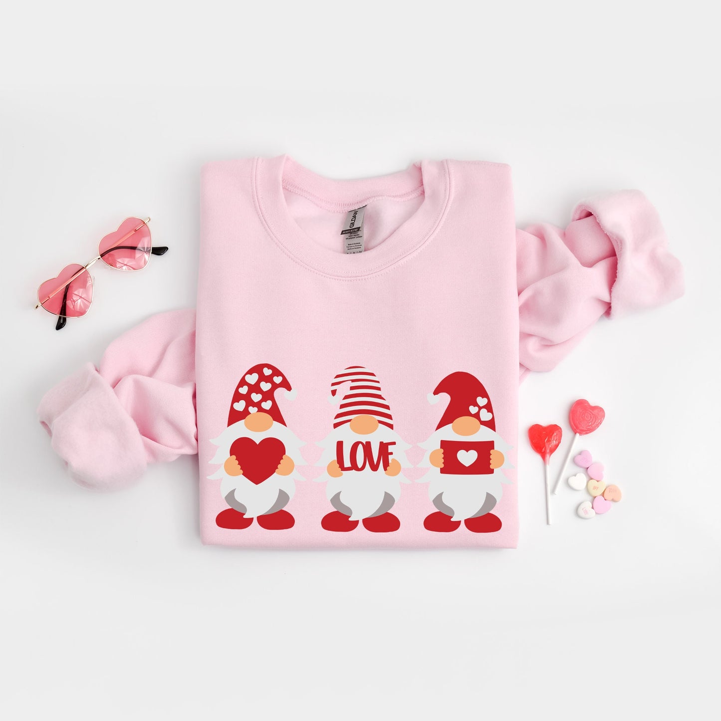 Gnome Valentines Sweatshirt, Gnome Valentines Shirt, Valentines Day Shirts , Valentines Day Gifts