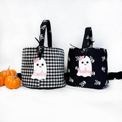 Custom Made Halloween Trick or Treat Bag, Halloween Gifts, Halloween Basket, Personalized Halloween Trick or Treating Bag